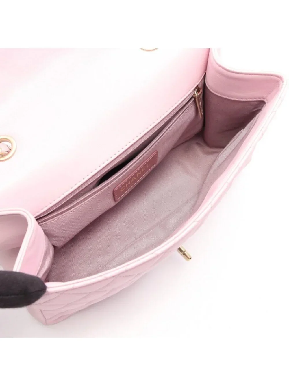 Chanel Shoulder Bag Quilted Single Flap Light Pink Lambskin Chain